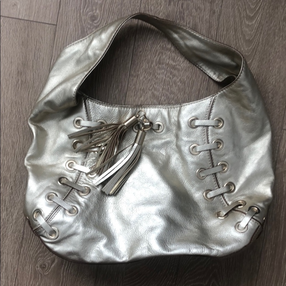 Michael Kors Gold Lace Hobo Bag